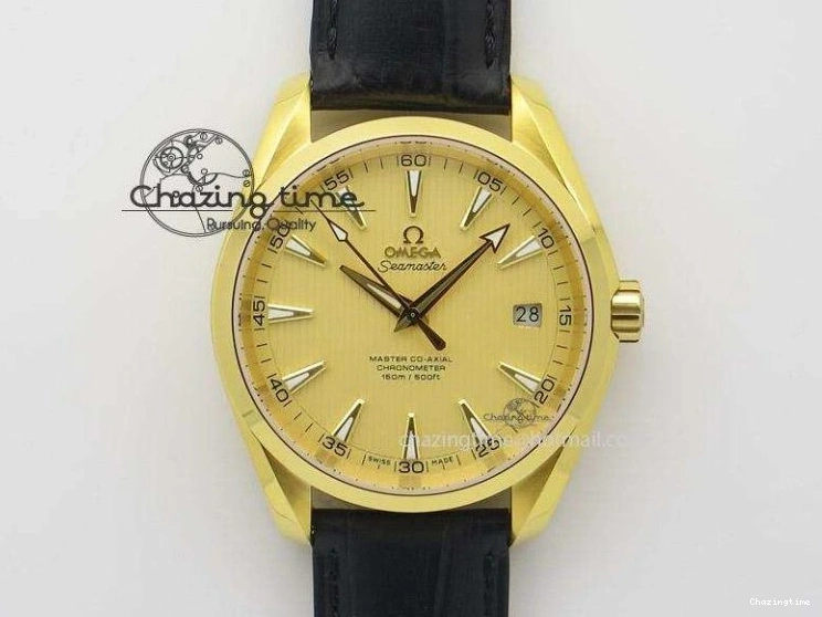 0421 FlexibleFit Aqua Terra 150M SS VSF 1:1 Best Edition Black Wave Textured Dial RG Hand on SS Bracelet A8500 Super Clone 8032